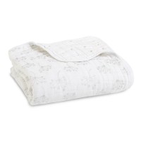 Aden+Anais Classic Dream Blanket, Decke für Babies und Kleinkinder, metallic silver deco *NEW*