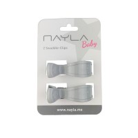 Nayla-2er SWADDLE CLIPS GREY